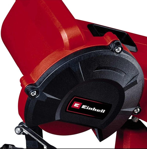 Detailansicht eines Einhell Logos an einem Elektrowerkzeuggehäuse
