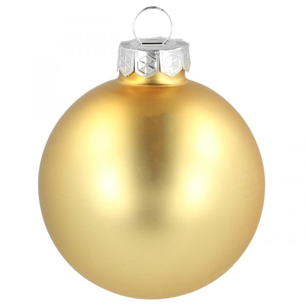 Goldene Weihnachtskugel zur Dekoration