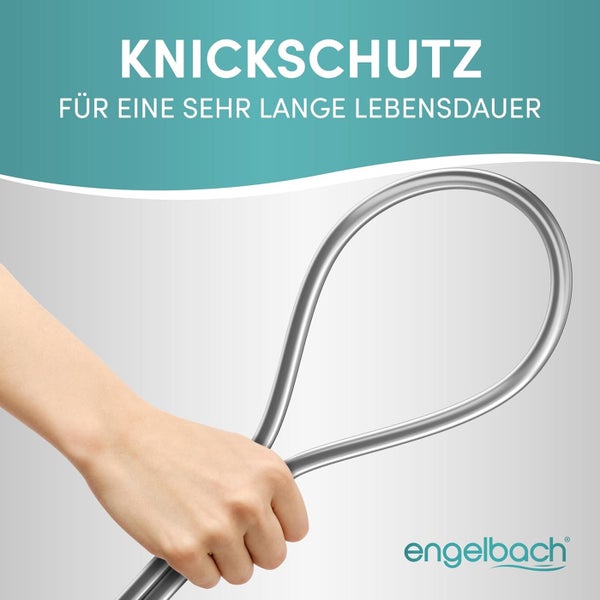 ENGELBACH Brauseschlauch  1,60 x ½” - Kunststoff - Doppelter Verdrehschutz