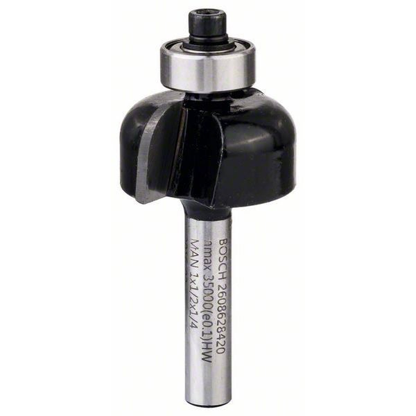 Bosch Hohlkehlenfräser 1/4 R1 6,3 mm Ø 25,4 mm L 12,7 mm G 54 mm - 2608628420