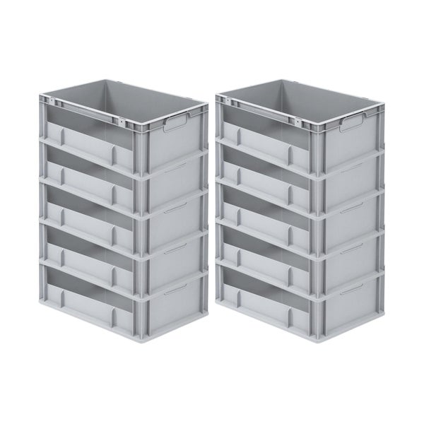 PROREGAL Eurobox NextGen Insight HxBxT 22 x 40 x 60 cm 44 Liter Seite Offen Eurobehälter Transportbox