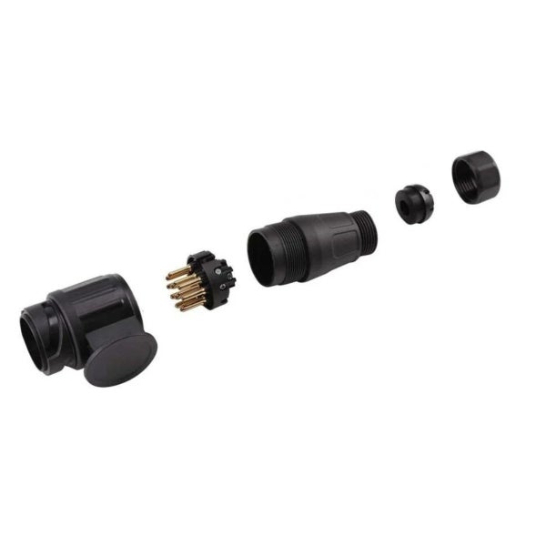Anhängerstecker 13-polig Kunststoff 12V lang