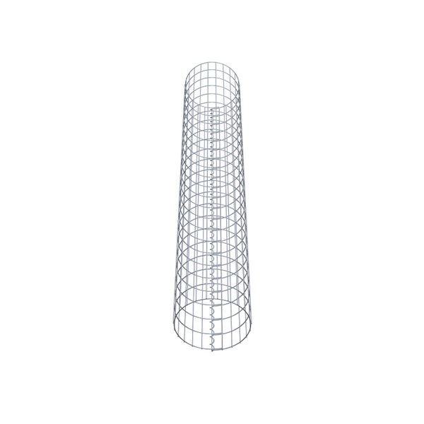 Gabionensäule Durchmesser 37 cm, MW 5 x 10 cm rund - Höhe: 2,20 m
