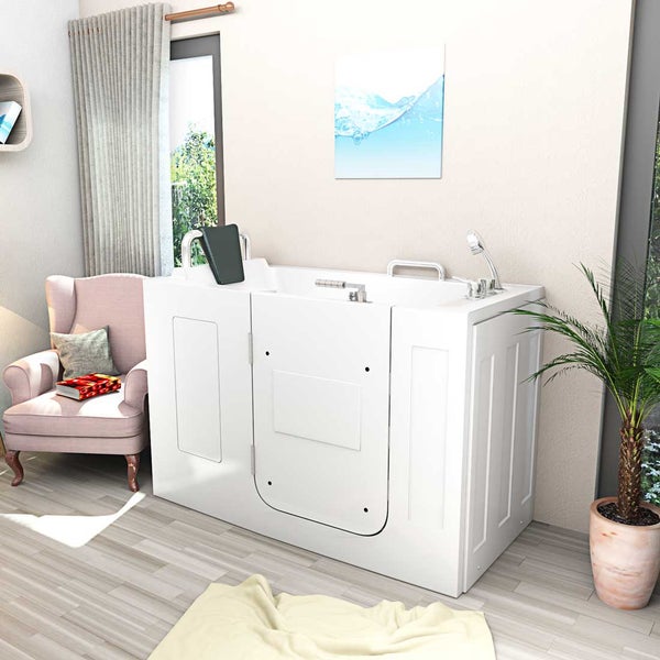Sitzbadewanne Senioren Wanne mit Tür S07-B-L 140x76cm