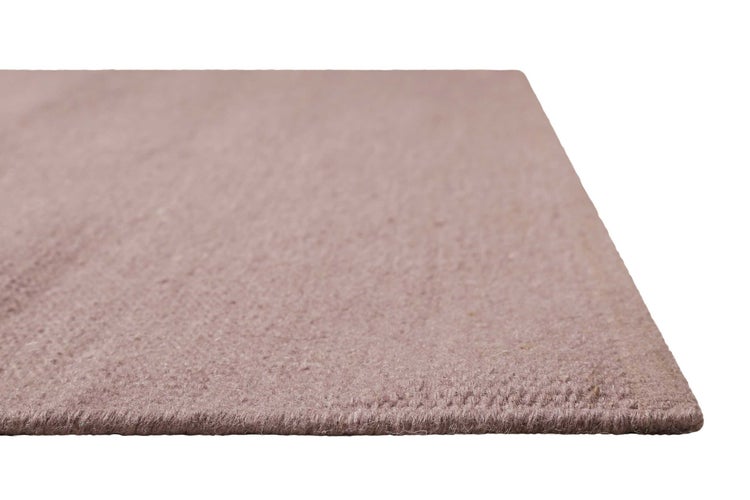 Kelim Teppich Flieder Altrosa aus Wolle Perpignan Green Looop 130x190 cm