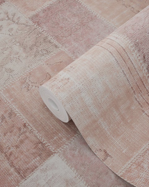 Tapetenrolle mit Textildesign