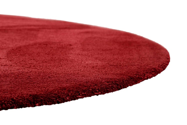 Teppich Rund Rot Pisa Homie Living 120 cm rund