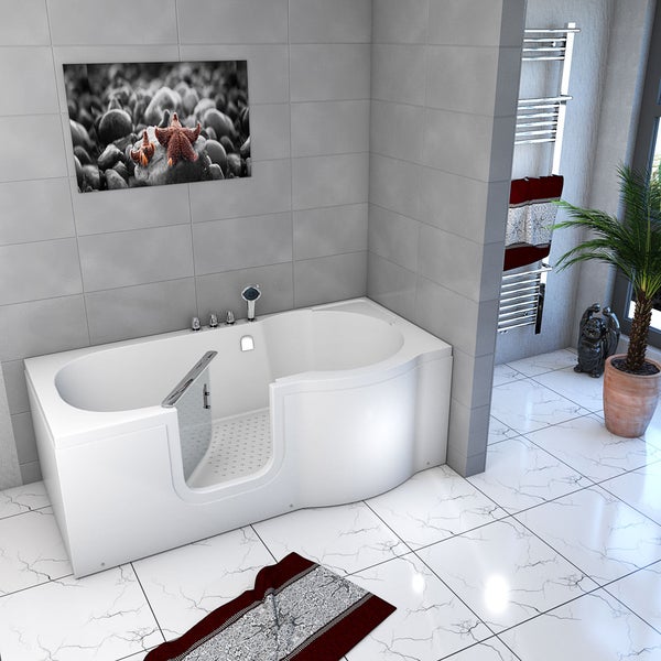 Seniorenwanne mit Tür S12-TH-L Badewanne 170x85cm