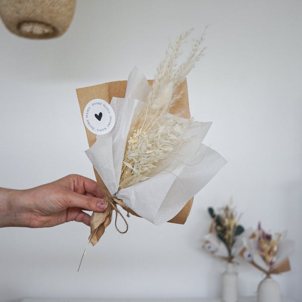 Trockenblumenstrauß Pampasgras Boho Dream Mini - 8 Stück