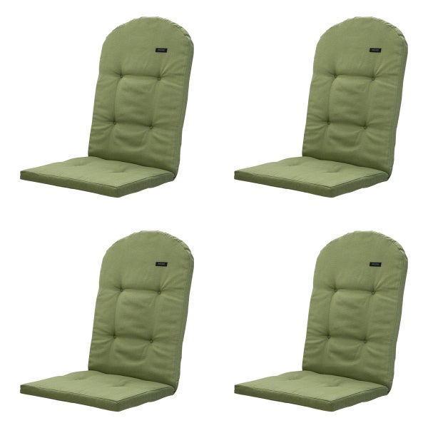 Hochlehnerauflage Bearchair Panama Salbei - Ca. 128x48 cm - 4er-Set
