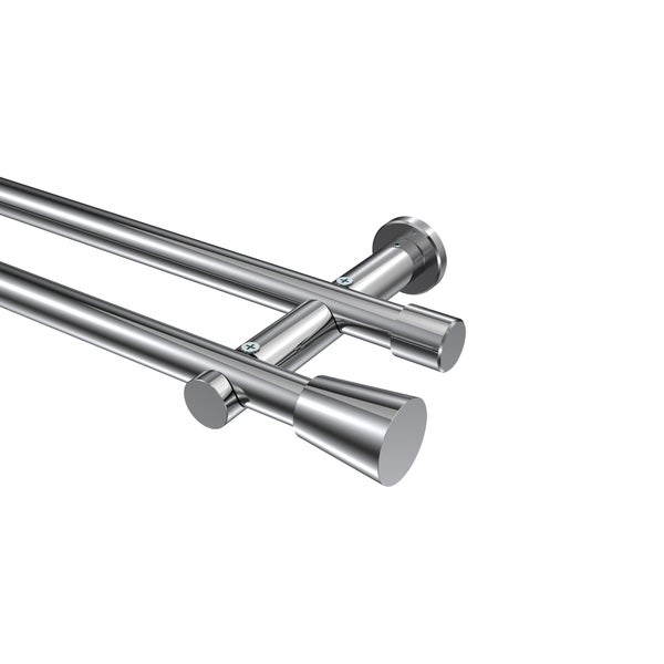 Doppelte Gardinenstange aus Metall