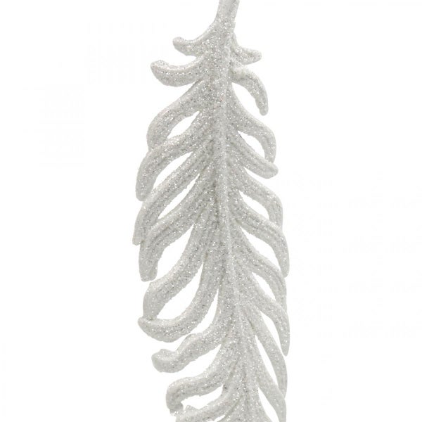 Dekorativer, glitzernder Zweig zur Weihnachtsdekoration