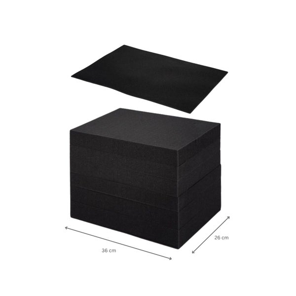 PROREGAL Eurobox NextGen Portable Mit Rasterschaumstoff und Schaumstoffeinlage HxBxT 33,5 x 30 x 40 cm 30 Liter Eurobehälter Transportbox