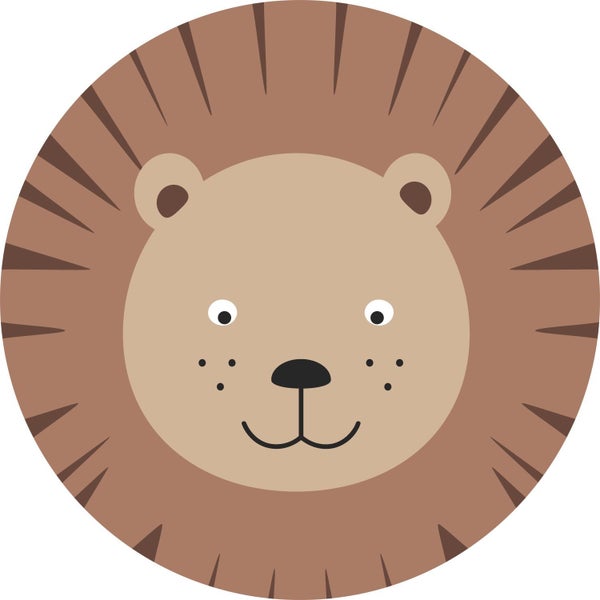 Illustration eines Löwengesichts