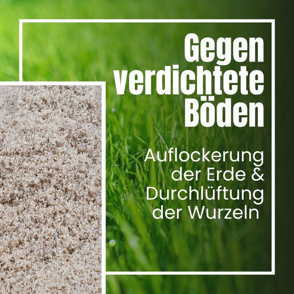 Bodenverbesserungssand zur Auflockerung des Bodens und zur Belüftung der Wurzeln