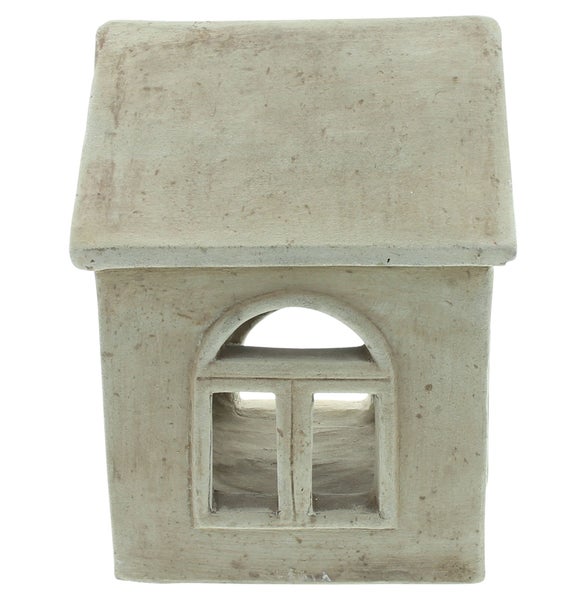 FRANK FLECHTWAREN | Terracotta-Haus Lichterzauber, TERRACOTTA, 18 x 18 x 23 cm