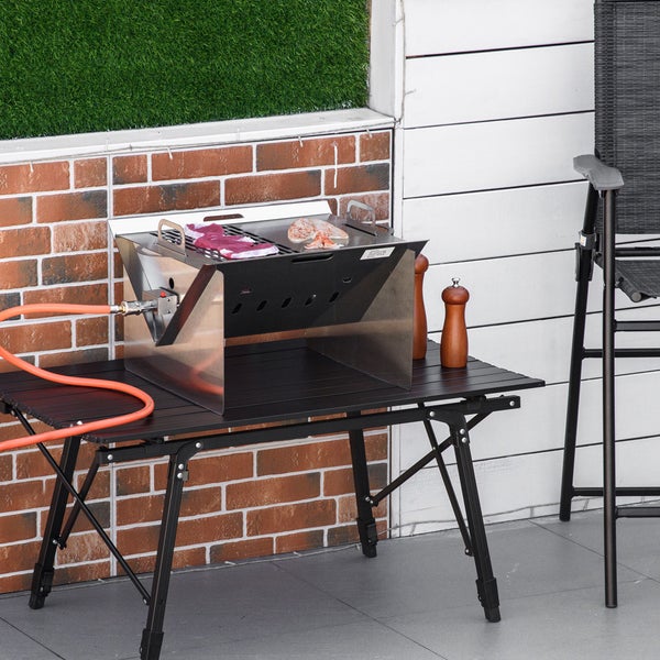 Grill mit Piezo Zündung und Feuerregulierung
