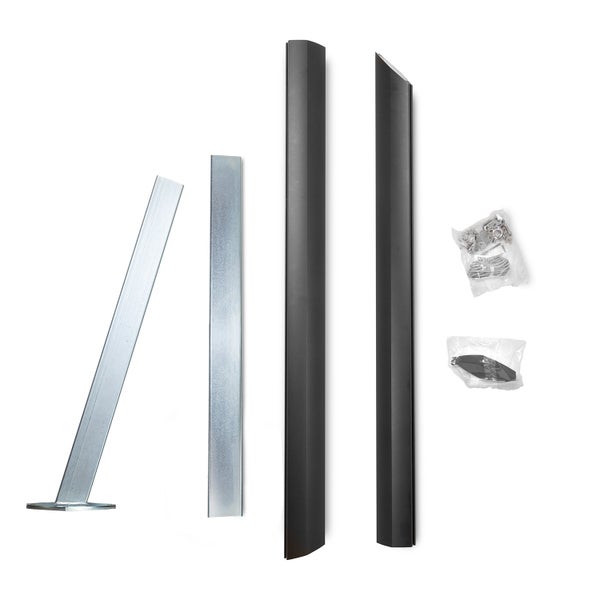 Sonnensegelmast Alu Simple Anthrazit 290 cm Mit Standfuß 75° – multisegel-fähig, robust, höhenverstellbar – Maanta®