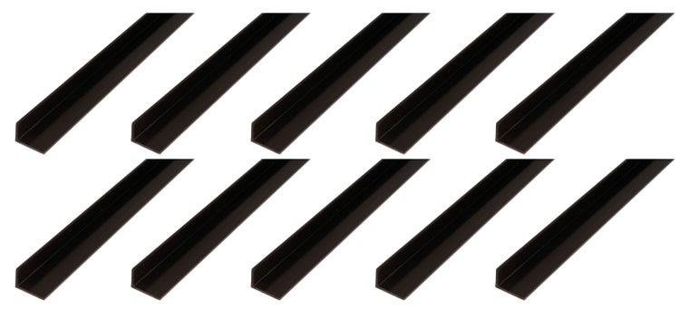Set von zehn L-Profilen aus Kunststoff zur Kantenverkleidung oder Montagehilfe