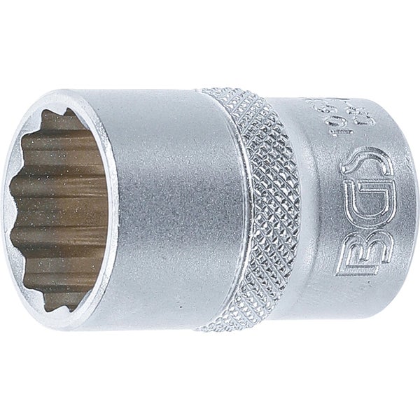 BGS Steckschlüssel-Einsatz Zwölfkant Antrieb Innenvierkant 12,5 mm (1/2) SW 19 mm - 10639