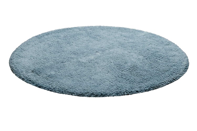 Badteppich Blau Ole WECONhome Basics 90 cm rund