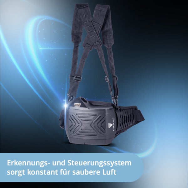 Gebläse-Atemschutzgerät mit Tragegurt für saubere Luft