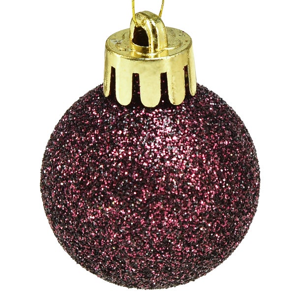Glitzernder Weihnachtskugel-Anhänger