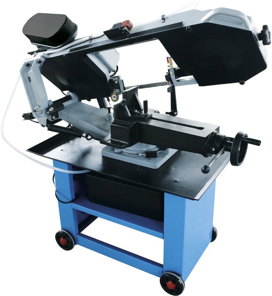 Metallbandsäge auf Rollen