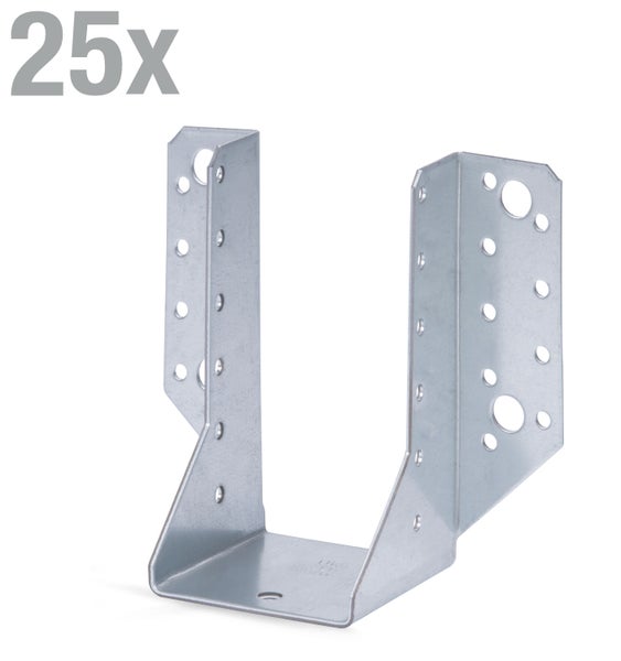 25 Stück Balkenschuh aus Stahl mit vorgebohrten Löchern zur Verbindung von Holzbalken