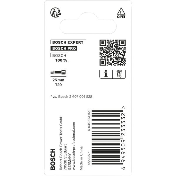 Bosch Expert Bosch Pro Bit T20, 25 mm