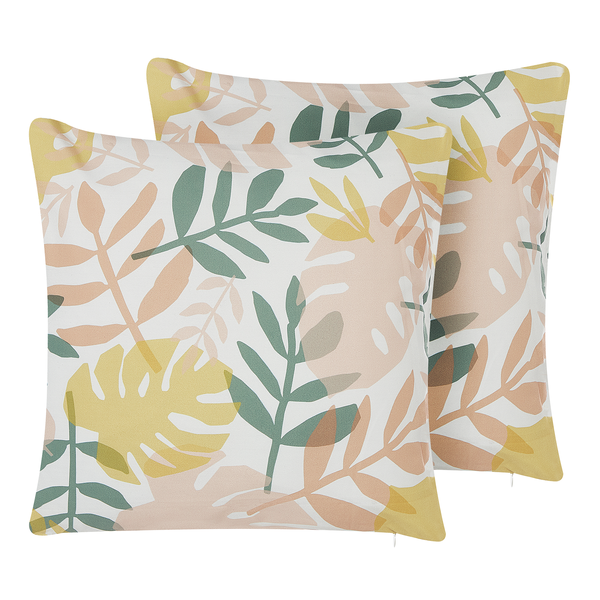 Dekokissen mit Blättermuster