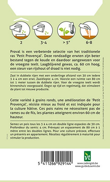Informationen zur Aussaat von Erbsen