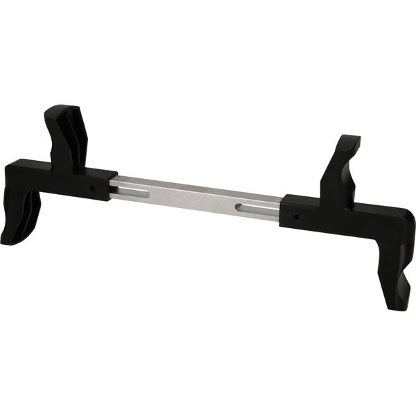 Werkbankspanner mit Metallstange und Kunststoffgriffen