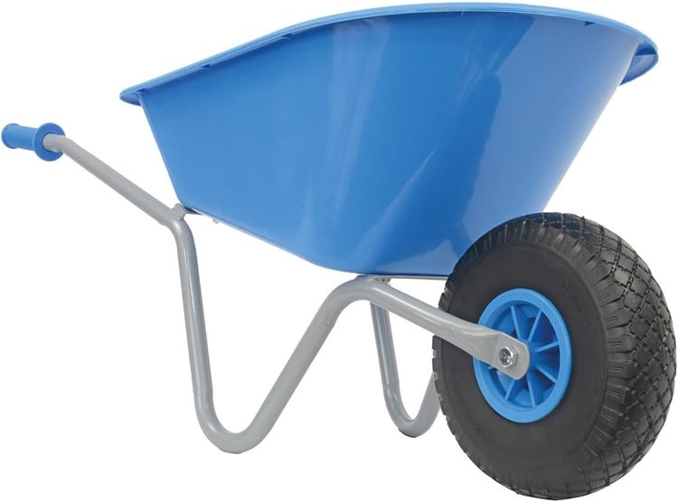 Kinderschubkarre Matrix 20L 40kg | blau Kunststoffmulde & Vollgummirad | für Kinder ab 3 Jahren