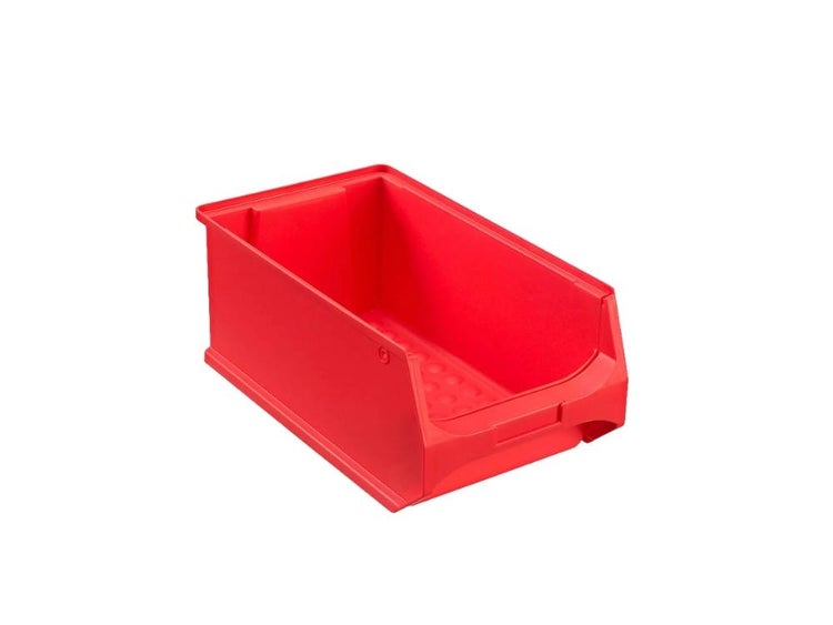 PROREGAL SparSet 5x Rote Sichtlagerbox 4.0 HxBxT 15 x 20 x 35 cm 7,2 Liter Sichtlagerbehälter