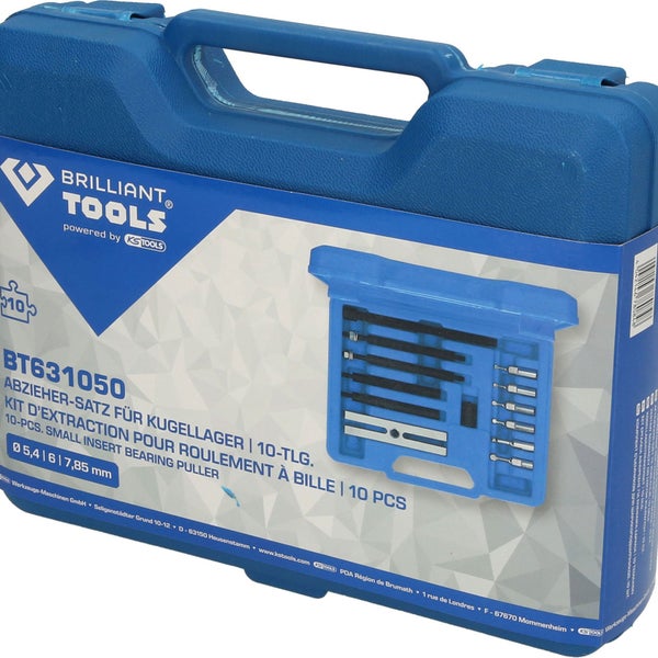 BRILLIANT TOOLS Abzieher-Satz für Kugellager 10tlg. - BT631050