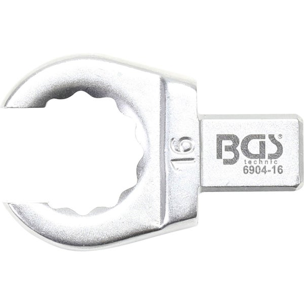 BGS Einsteck-Ringschlüssel offen 16 mm Aufnahme 9 x 12 mm - 6904-16