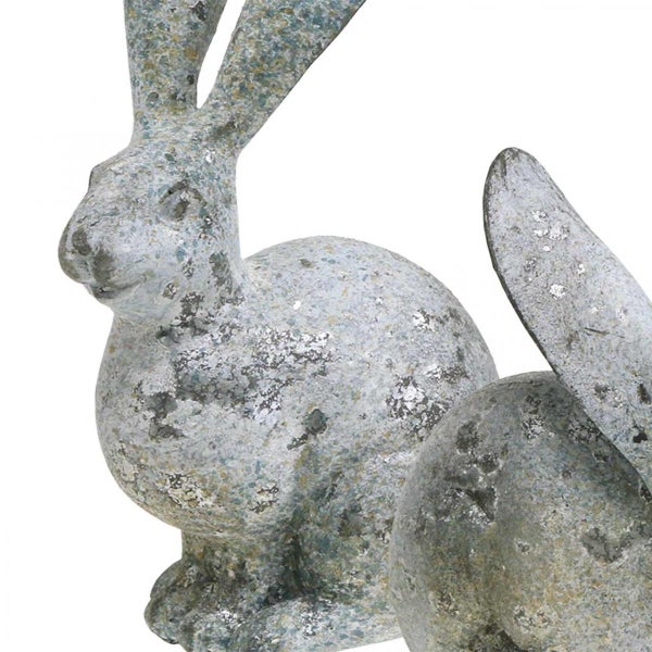 Dekorative Hasenfiguren für Ostern