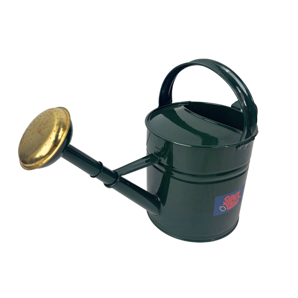 Gießkanne aus Metall mit Brausekopf