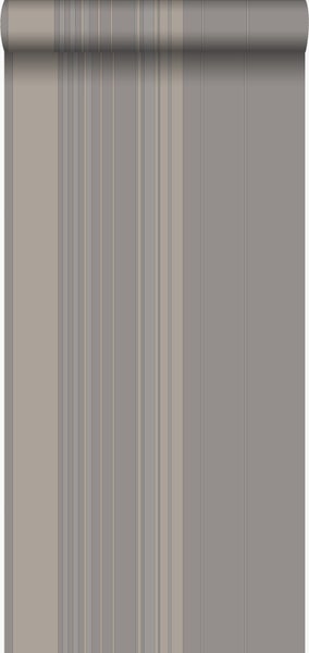 Origin Wallcoverings Tapete Streifen Taupe und Bronze - 53 cm x 10,05 m - 346226