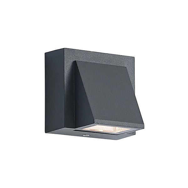 ELC LED Wandleuchte außen, Wandlampe Downlight Wandstrahler spritzwassergeschützt IP54 1x 3,5W Warmweiß 3000K Außenleuchte