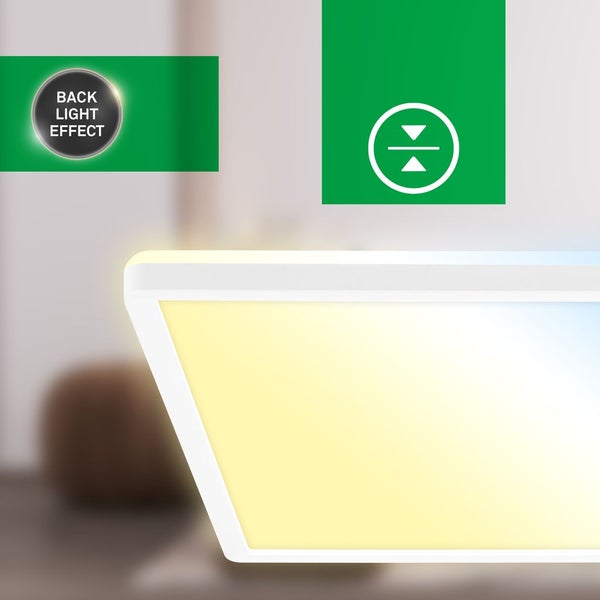 LED Panel LED Deckenleuchte Deckenlampe EEK A Dimmbar Fernbedienung CCT