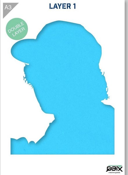 Eazy-e Schablone - 2 Schichten Kunststoff A3 Schablone