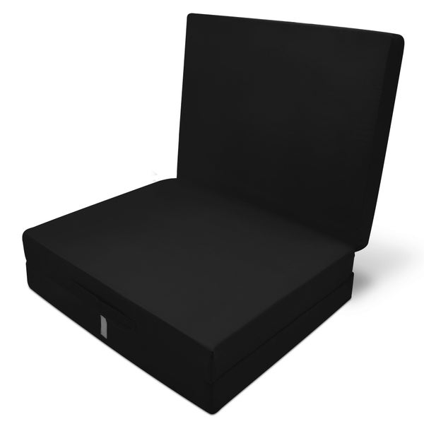 Beautissu Campix Klappmatratze 195x80x10cm Schwarz