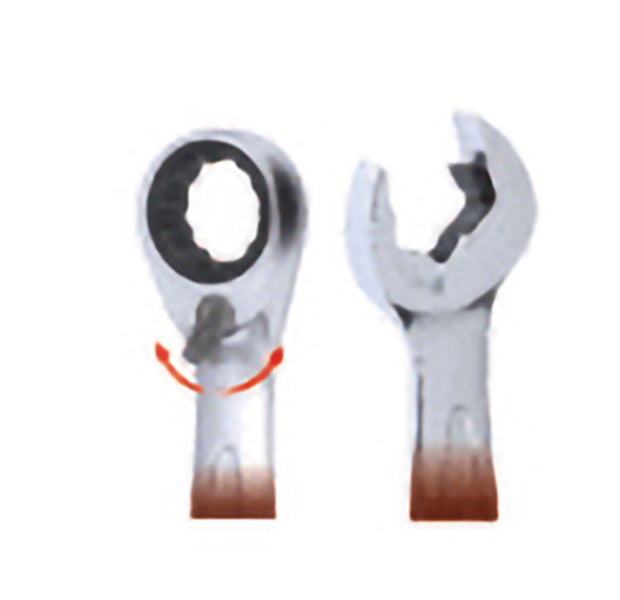 KS TOOLS DUO GEAR Ringmaulschlüssel-Satz Maul-Ratschenfunktion 5tlg. umschaltbar - 503.5905