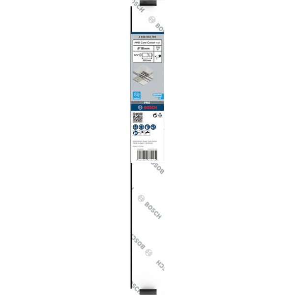 Bosch PRO Core Cutter wet 18 x 300 mm G 1/2 - 2608601796
