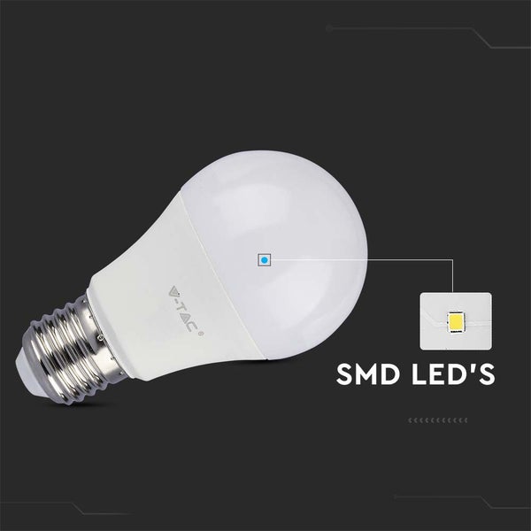 V-TAC VT-211-N - E27 LED-Lampen - GLS - Samsung - IP20 - Weiß - 10.5W - 1055 Lumen - 3000K - 5