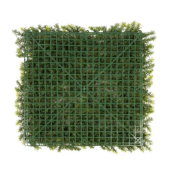 FLOORDIREKT Pflanzenwand - Houttuynia-cordata - Kunstpflanzenwand zur Dekoration - 50 x 50 cm