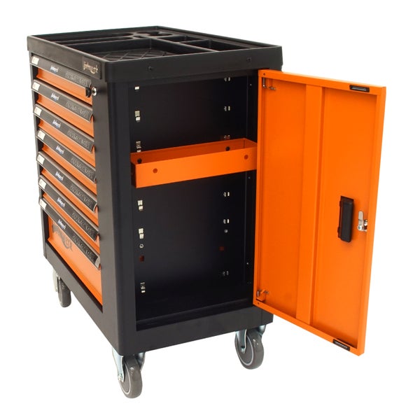 Holmwerk®  Werkstattwagen orange 252 tlg. XXL bestückt gefüllt Assistent Werkzeugwagen
