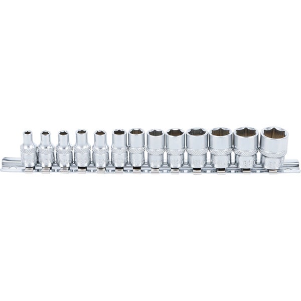 BGS Steckschlüssel-Einsatz-Satz Sechskant Antrieb Innenvierkant 6,3 mm (1/4) SW 4 - 14 mm 13tlg. - 9102